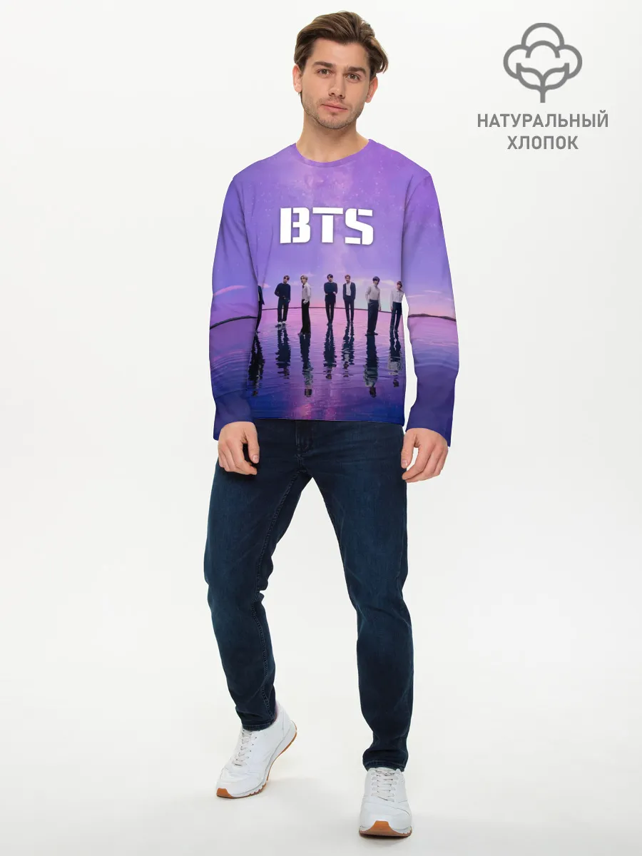 Мужской лонгслив базовый / BTS