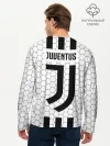 Мужской лонгслив базовый / Ювентус в сетку