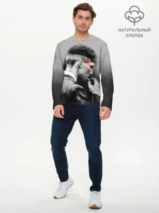 Мужской лонгслив базовый / Thomas Shelby 3D