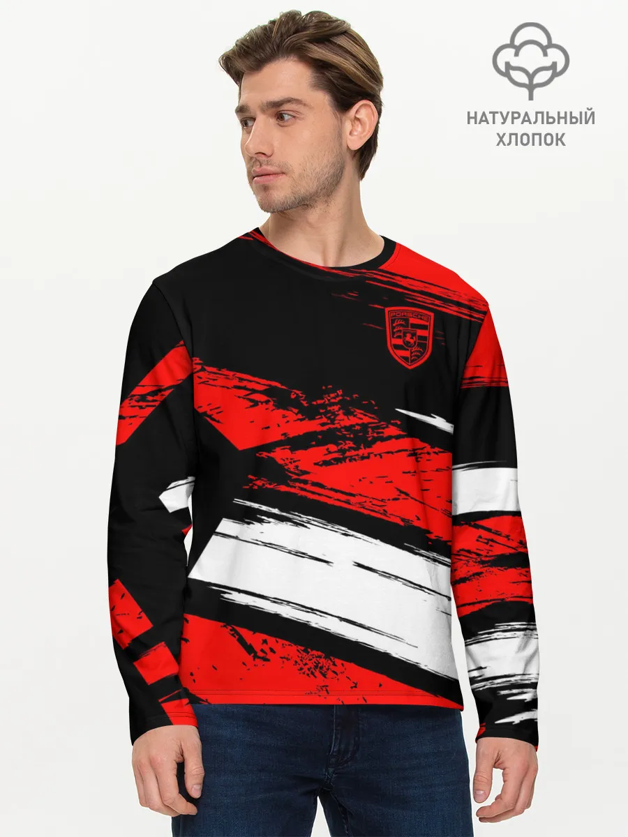 Мужской лонгслив базовый / Porsche