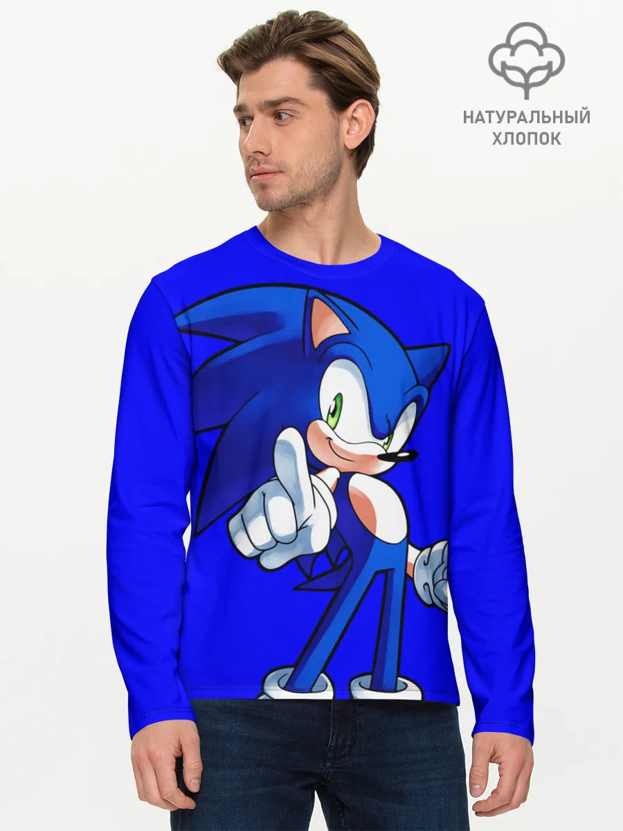 Мужской лонгслив базовый / SONIC