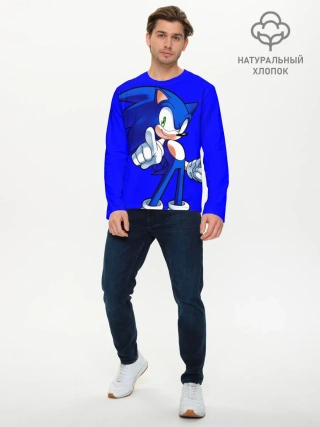 Мужской лонгслив базовый / SONIC