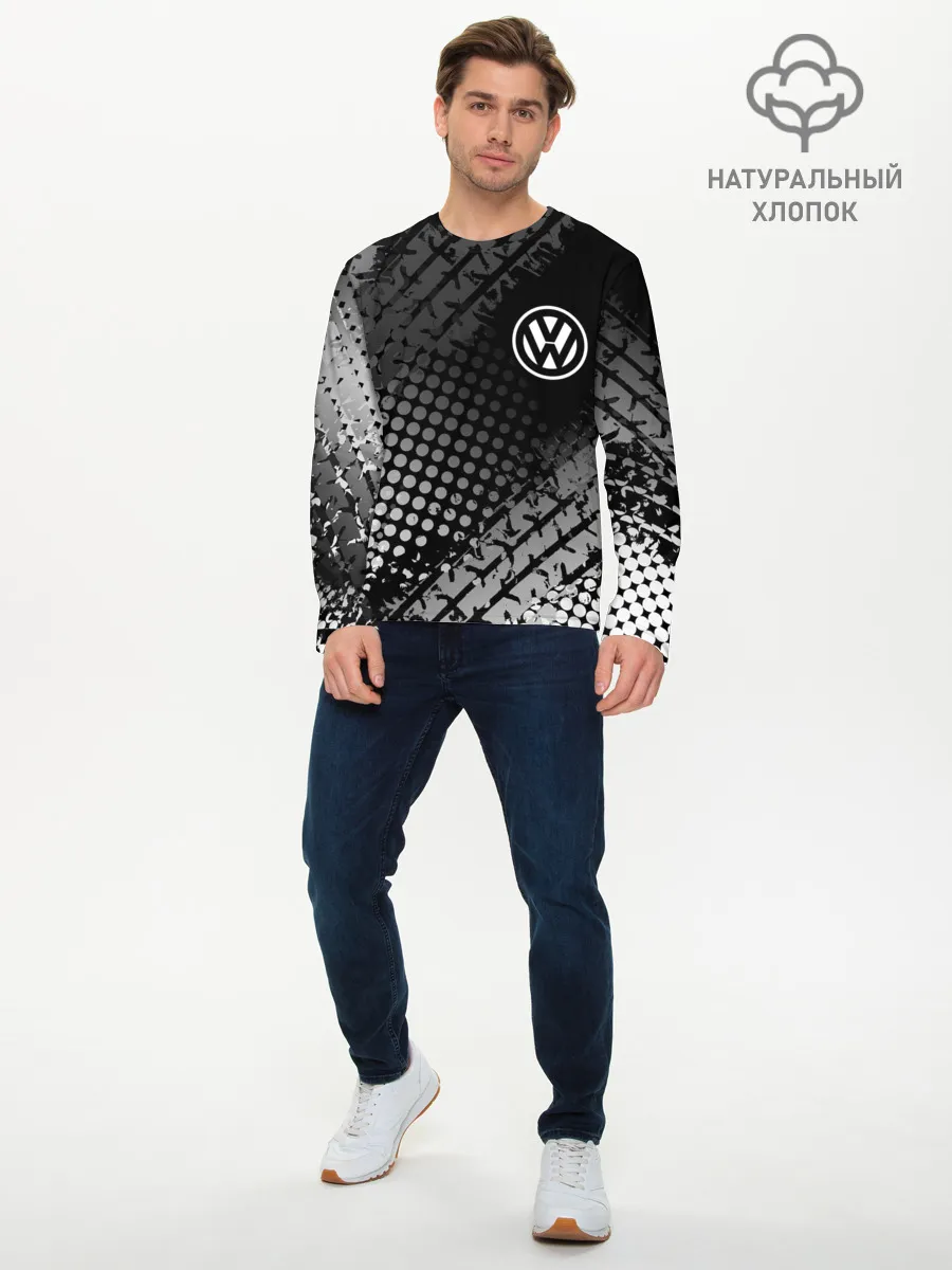 Мужской лонгслив базовый / Volkswagen