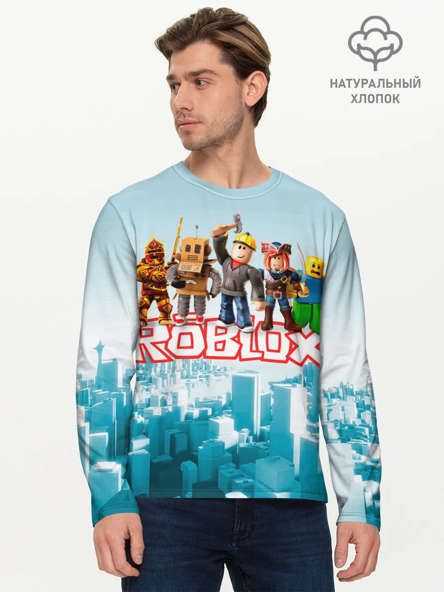 Мужской лонгслив базовый / ROBLOX [5]