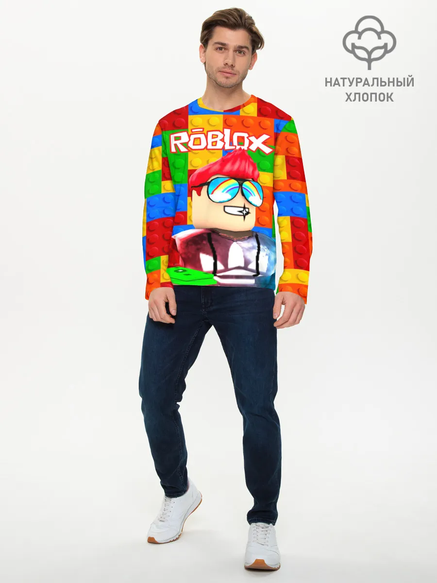 Мужской лонгслив базовый / ROBLOX [3]