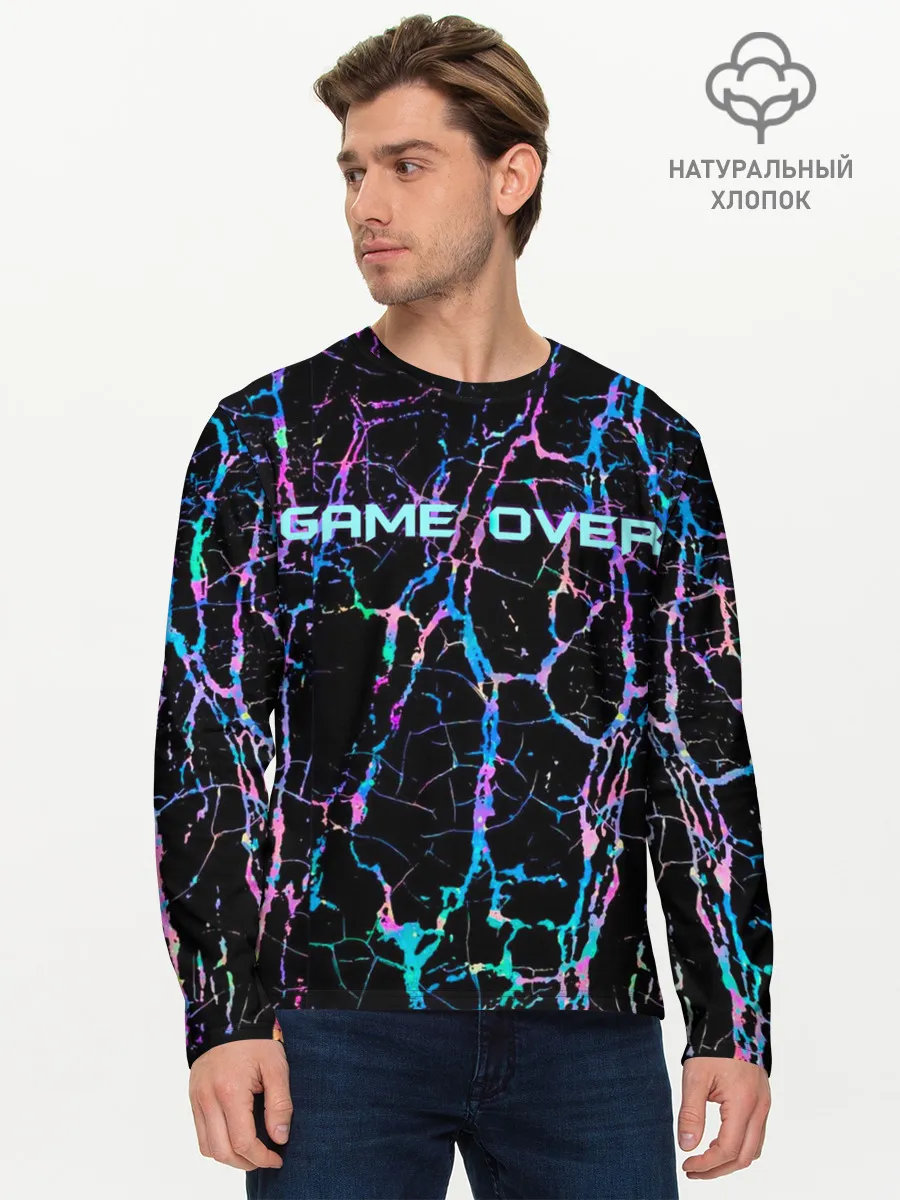 Мужской лонгслив базовый / Game Over
