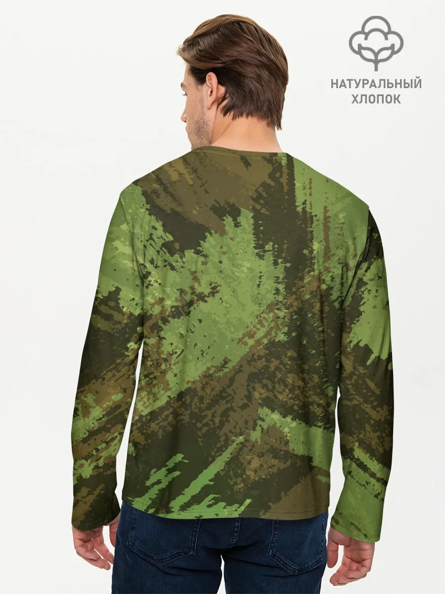Мужской лонгслив базовый / КАМУФЛЯЖ BROWN