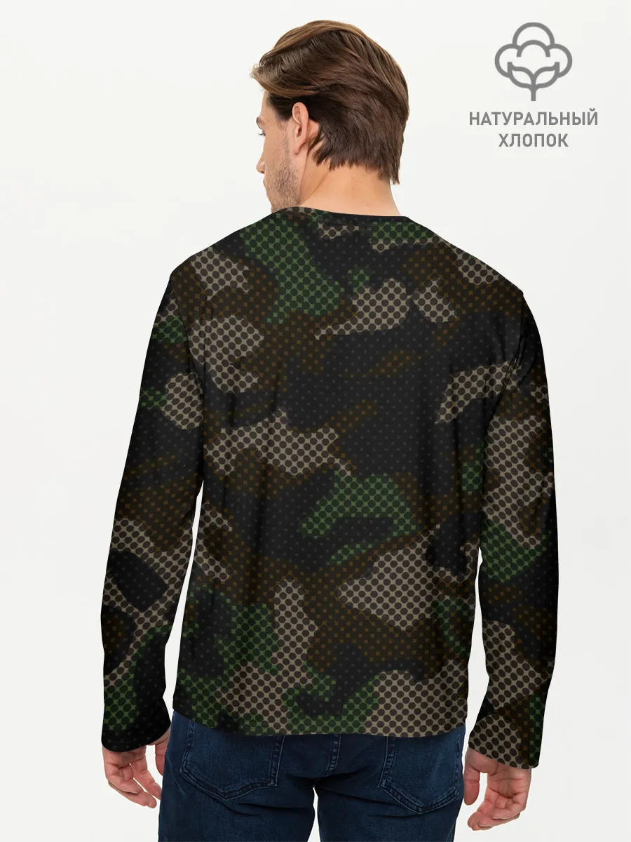 Мужской лонгслив базовый / КАМУФЛЯЖ