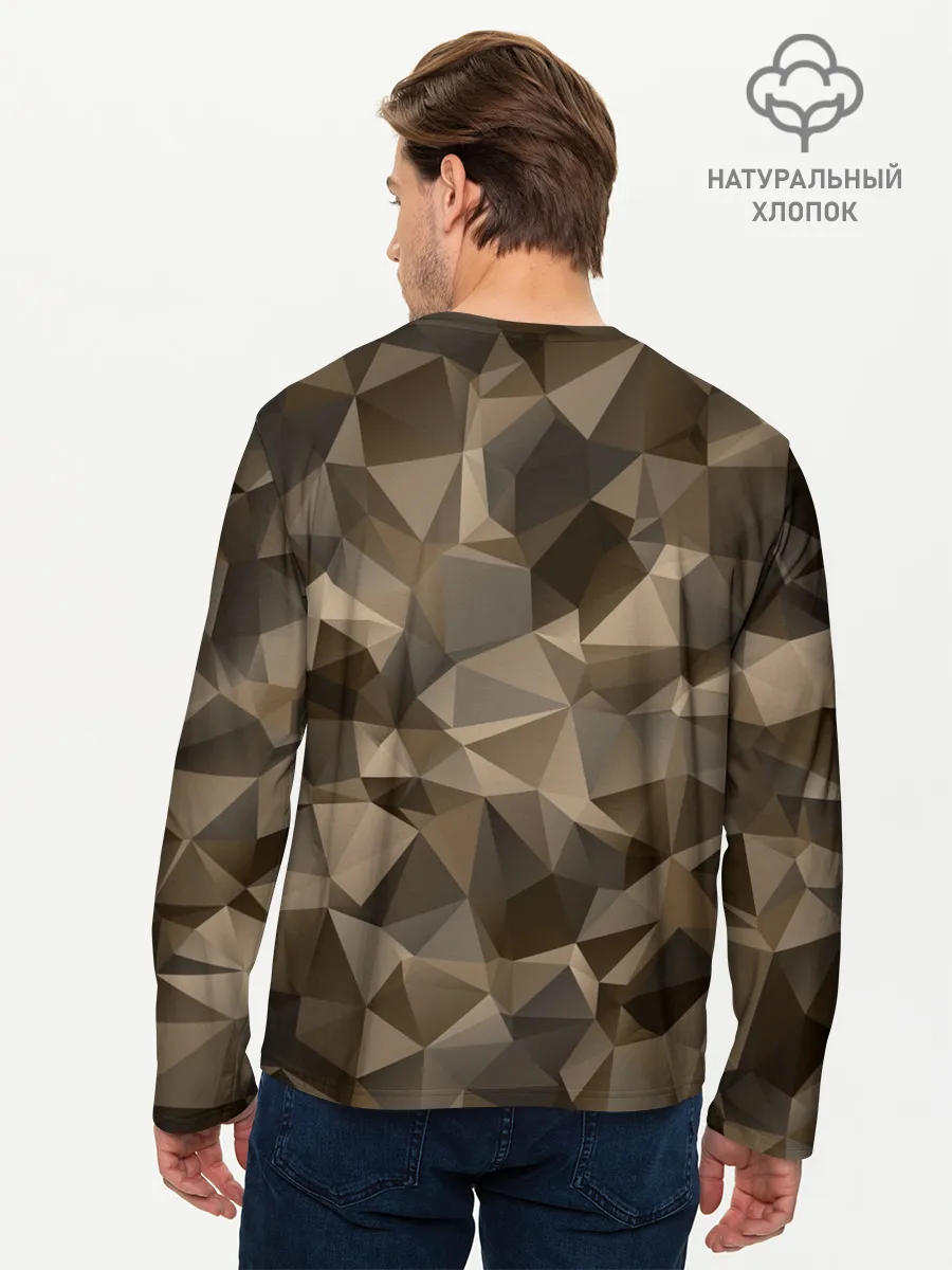 Мужской лонгслив базовый / СОВРЕМЕННЫЙ КАМУФЛЯЖ