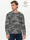 Мужской лонгслив базовый / КАМУФЛЯЖ GREY