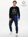 Мужской лонгслив базовый / mercedes