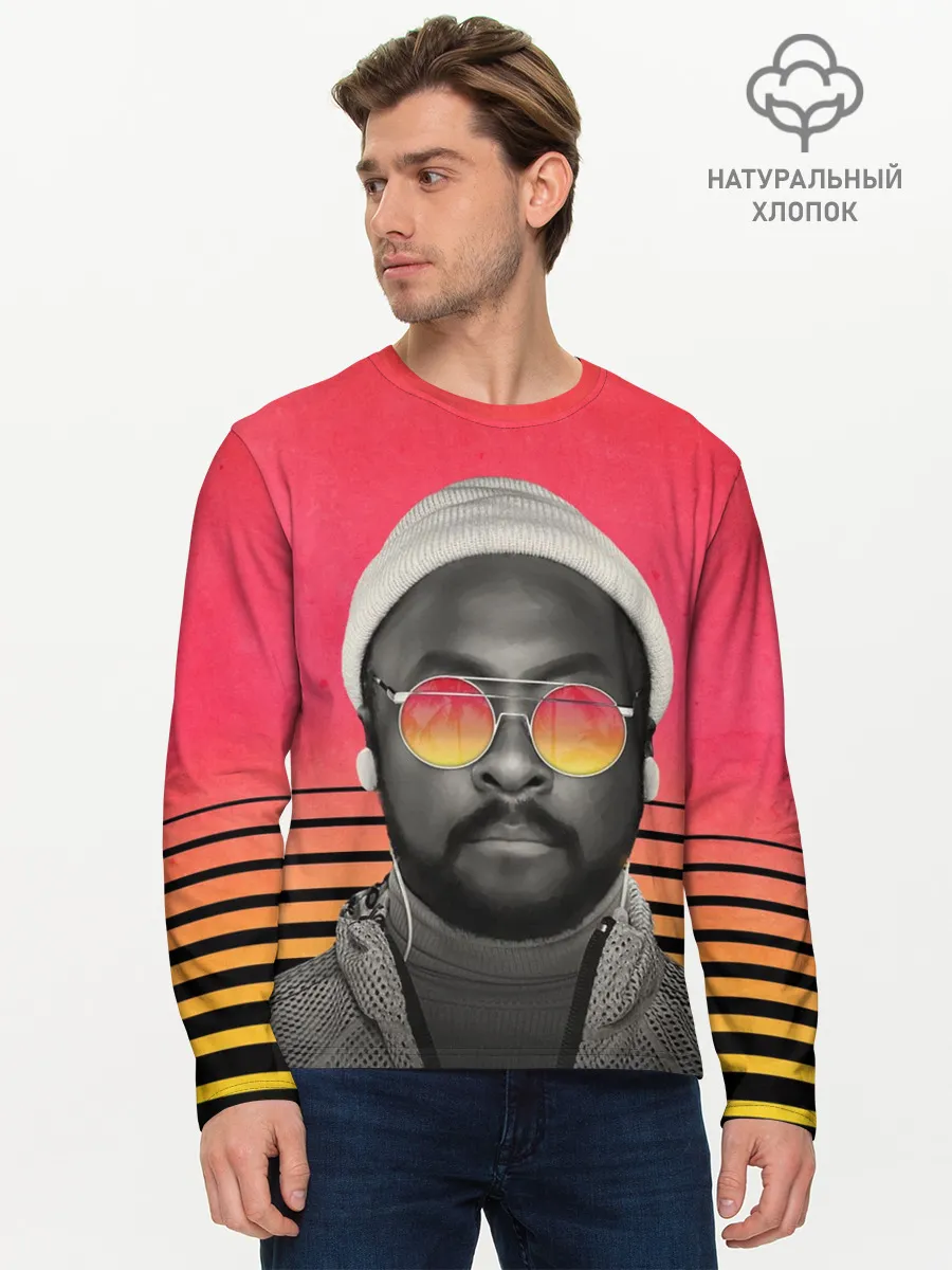 Мужской лонгслив базовый / Will.I.Am