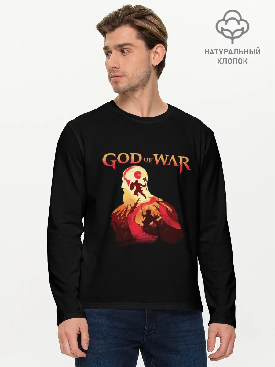 Мужской лонгслив базовый / God of War