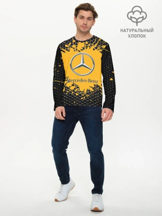 Мужской лонгслив базовый / mercedes