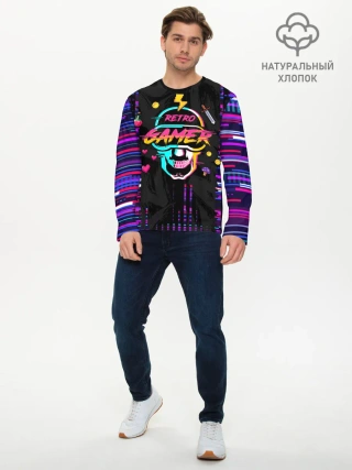 Мужской лонгслив базовый / RETROGAMER3D47