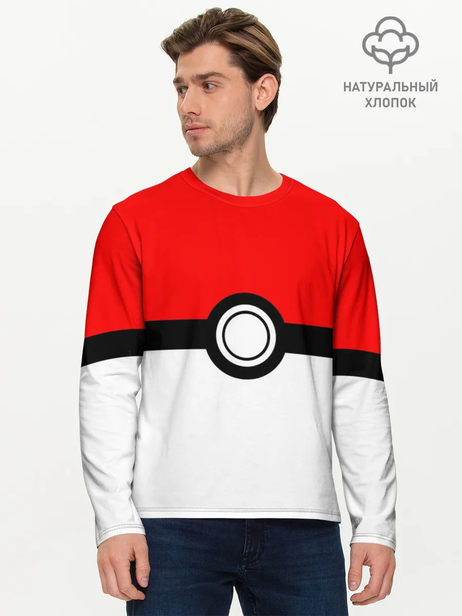 Мужской лонгслив базовый / Покебол