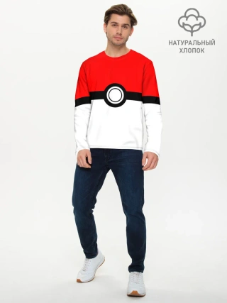 Мужской лонгслив базовый / Покебол