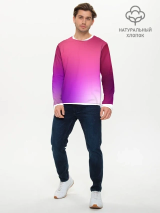 Мужской лонгслив базовый / Нежный цвет