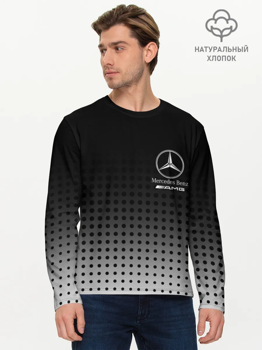 Мужской лонгслив базовый / Mercedes-Benz