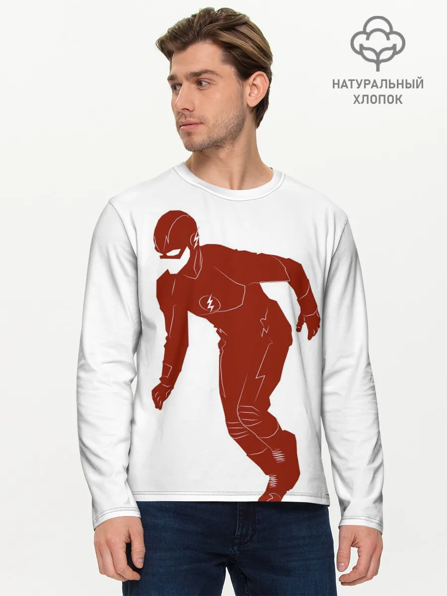 Мужской лонгслив базовый / The Flash