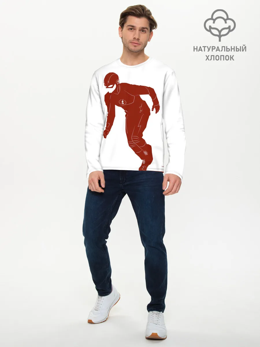 Мужской лонгслив базовый / The Flash