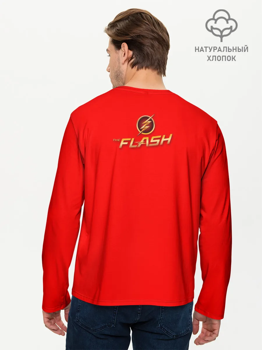 Мужской лонгслив базовый / The Flash