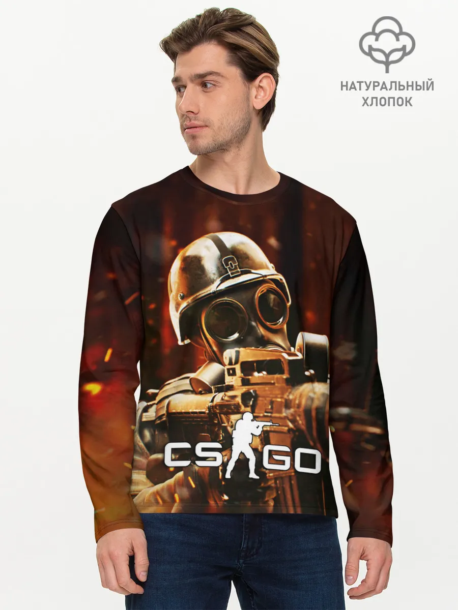 Мужской лонгслив базовый / CS:GO