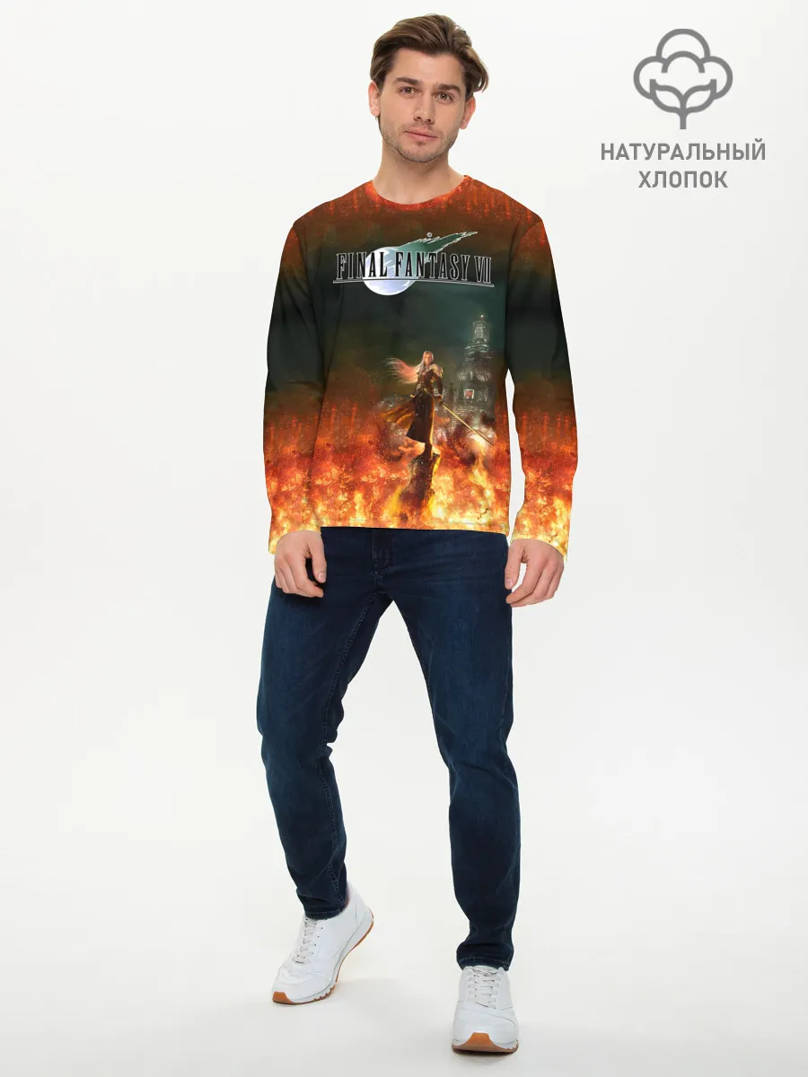 Мужской лонгслив базовый / Final Fantasy VII Remake