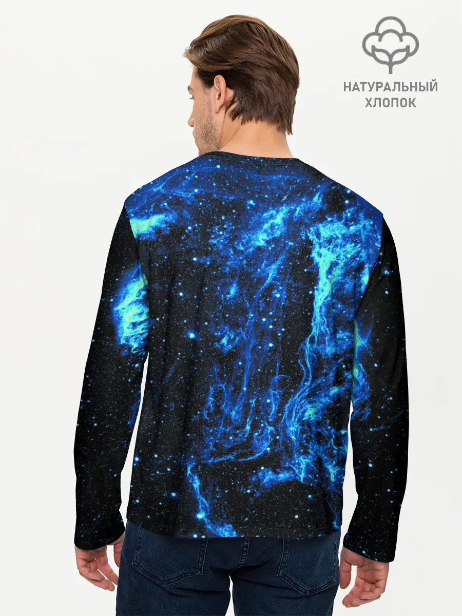 Мужской лонгслив базовый / Туманность Вуаль