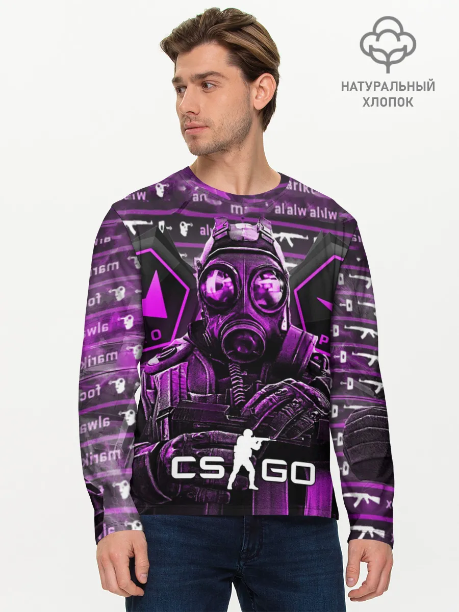 Мужской лонгслив базовый / CS:GO