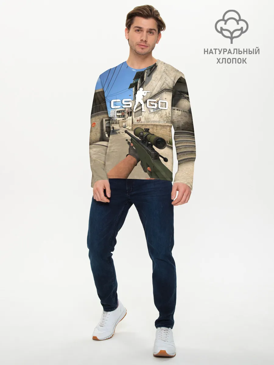 Мужской лонгслив базовый / CS:GO
