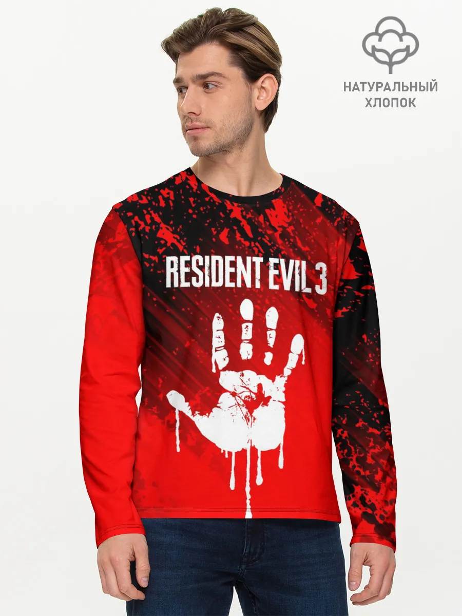 Мужской лонгслив базовый / RESIDENT EVIL 3