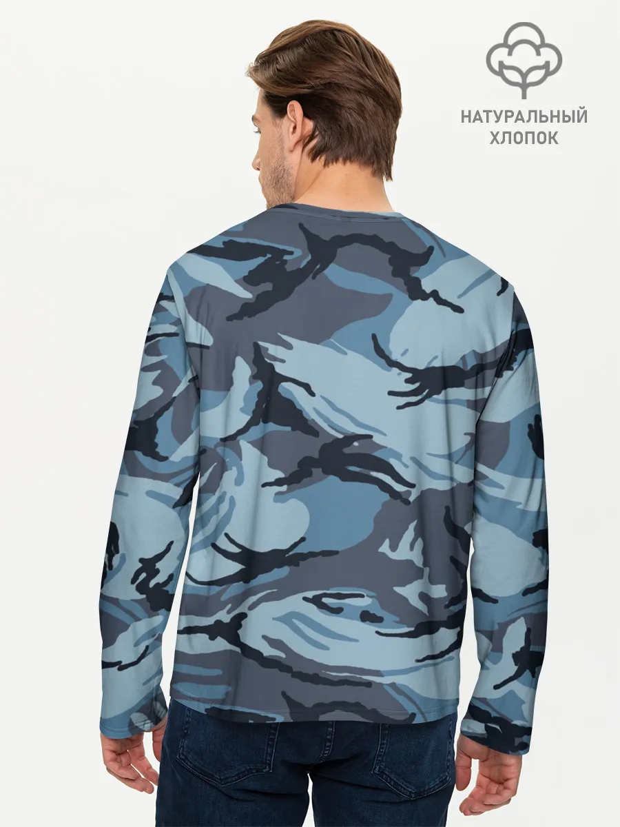 Мужской лонгслив базовый / Камуфляж Полиции