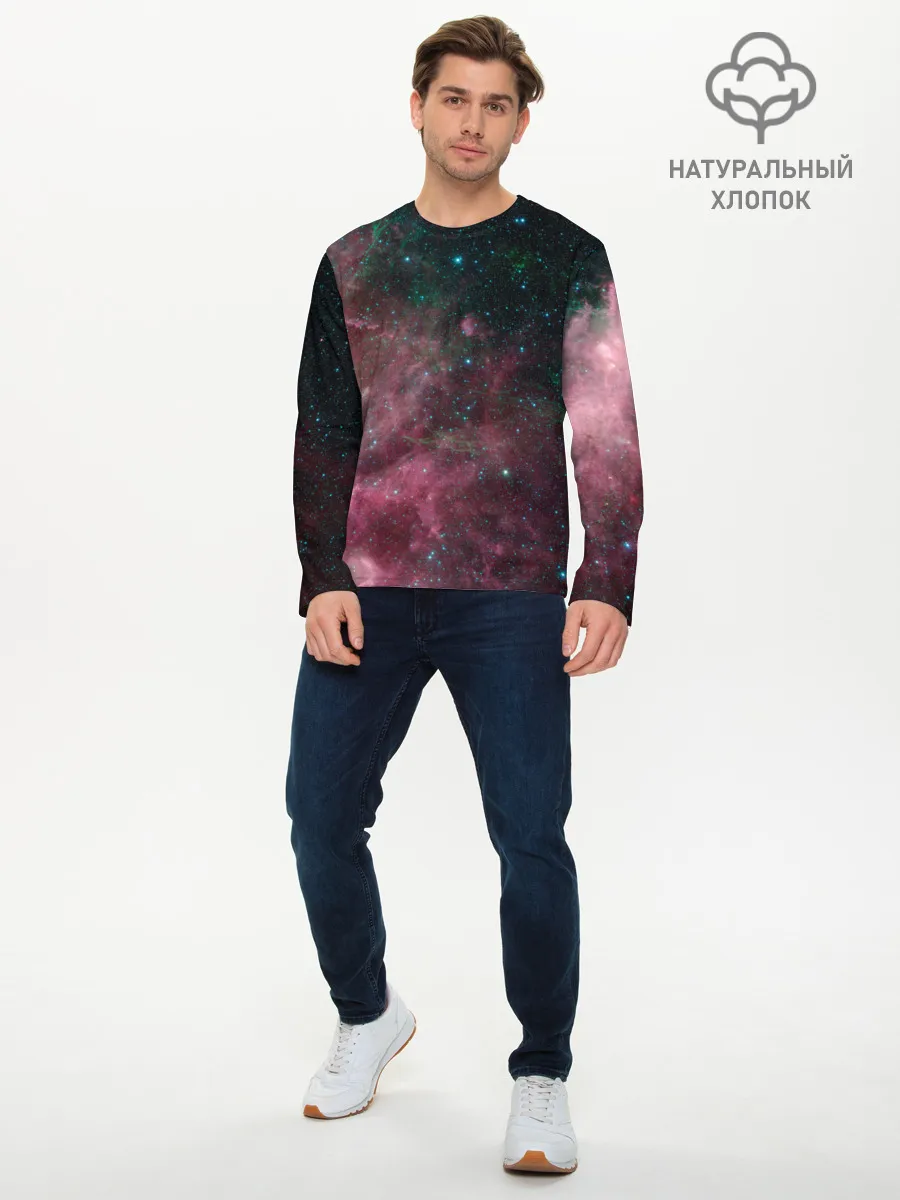 Мужской лонгслив базовый / Birth and death of stars