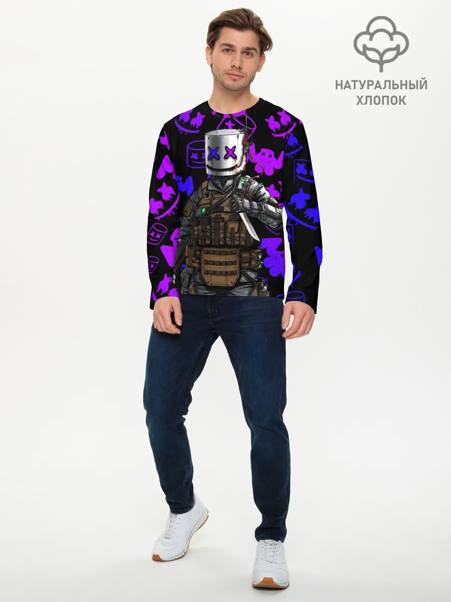 Мужской лонгслив базовый / MARSHMELLO FORTNITE