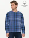 Мужской лонгслив базовый / Шотландка | Tartan
