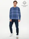 Мужской лонгслив базовый / Шотландка | Tartan