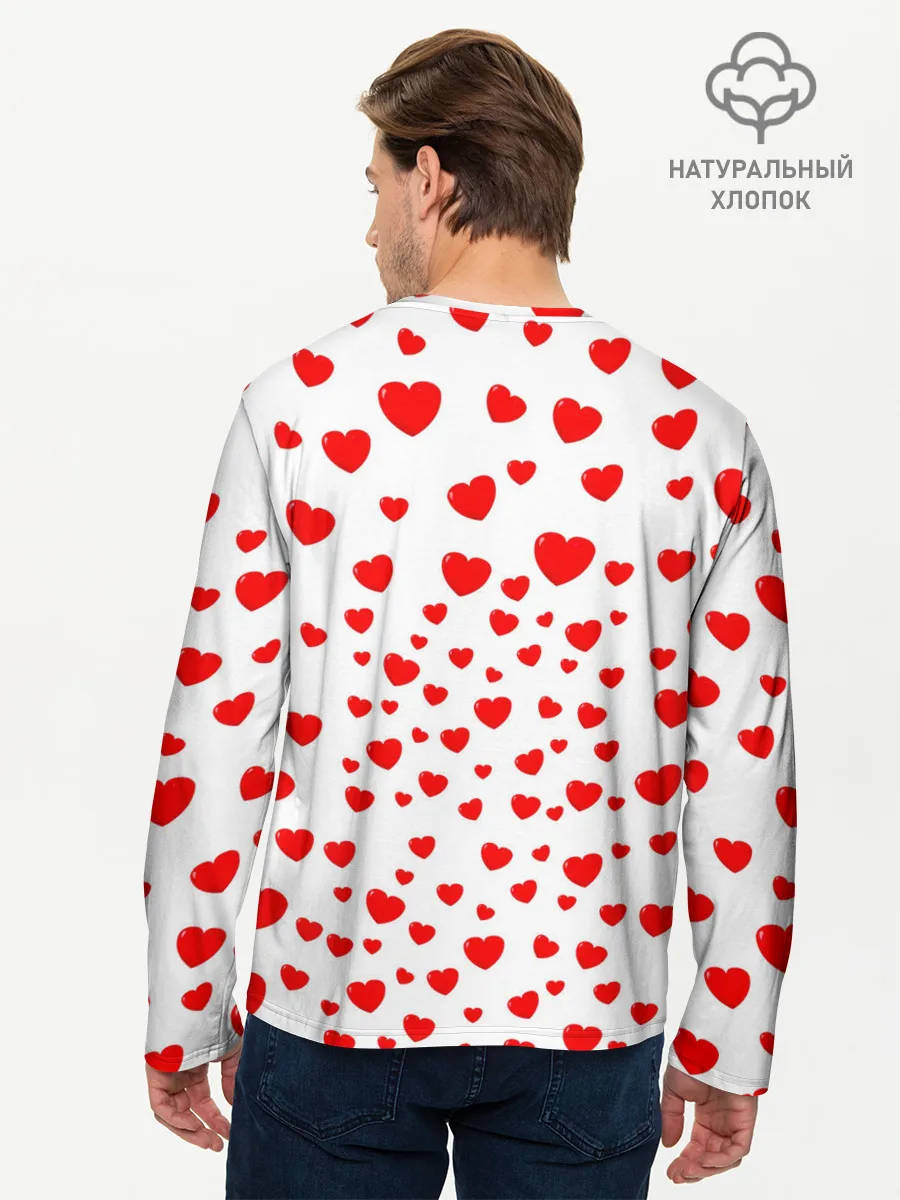 Мужской лонгслив базовый / Котейка