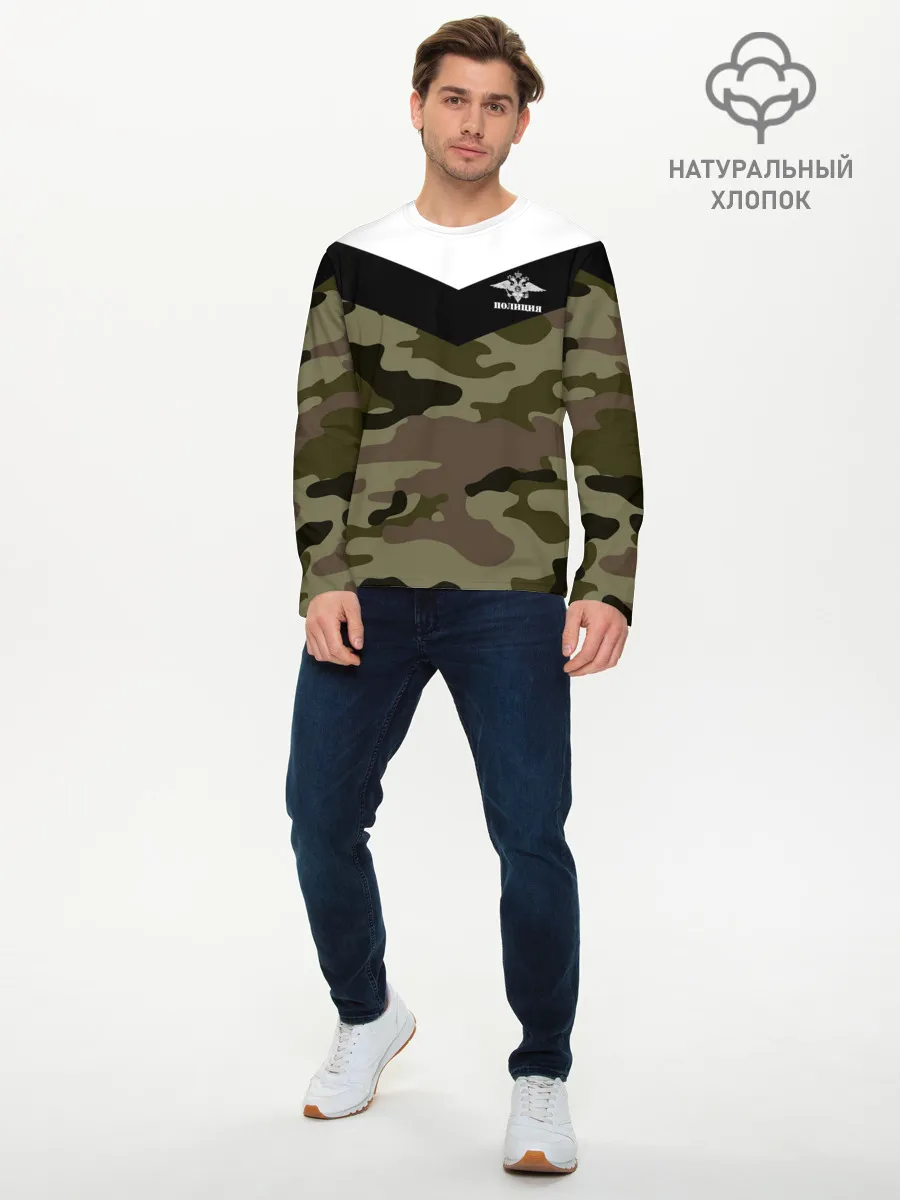 Мужской лонгслив базовый / Полиция