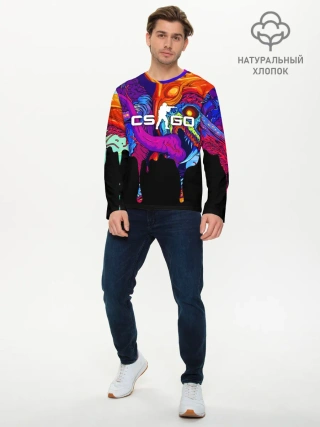 Мужской лонгслив базовый / CS GO HYPER BEAST