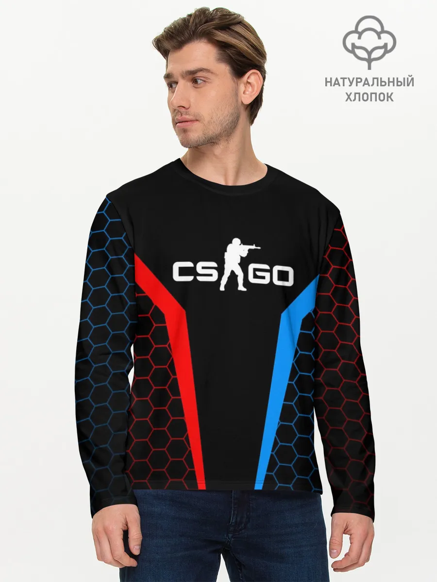 Мужской лонгслив базовый / CS GO