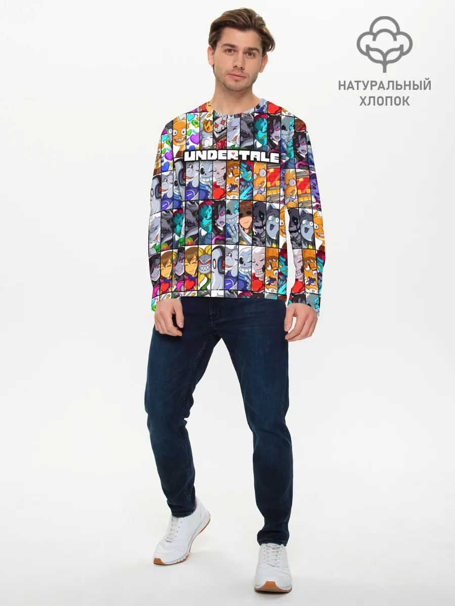 Мужской лонгслив базовый / UNDERTALE