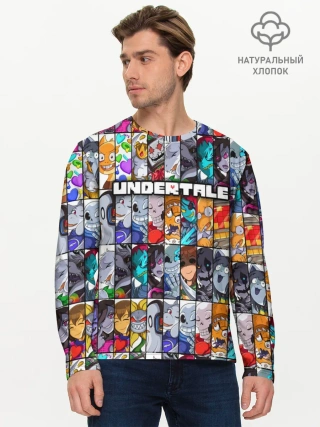 Мужской лонгслив базовый / UNDERTALE