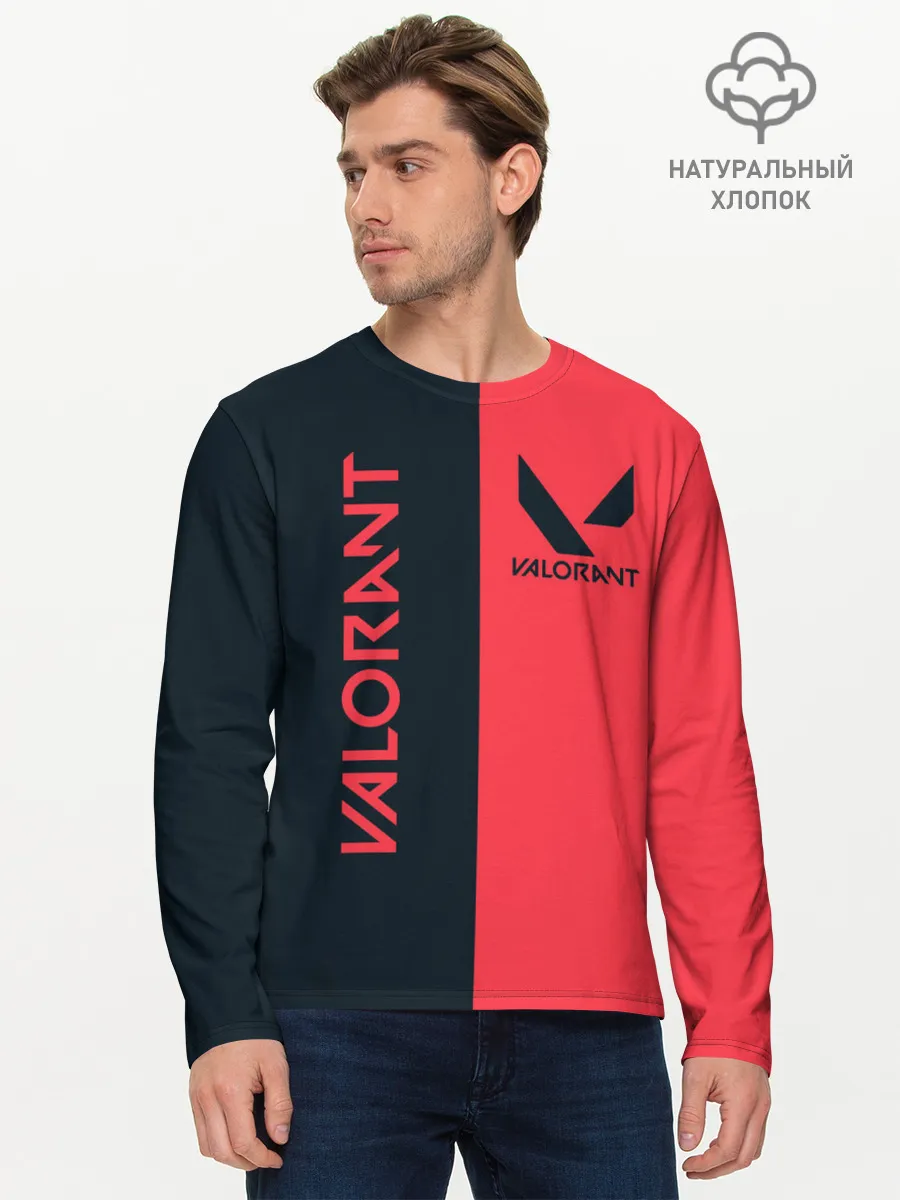 Мужской лонгслив базовый / VALORANT | ВАЛОРАНТ