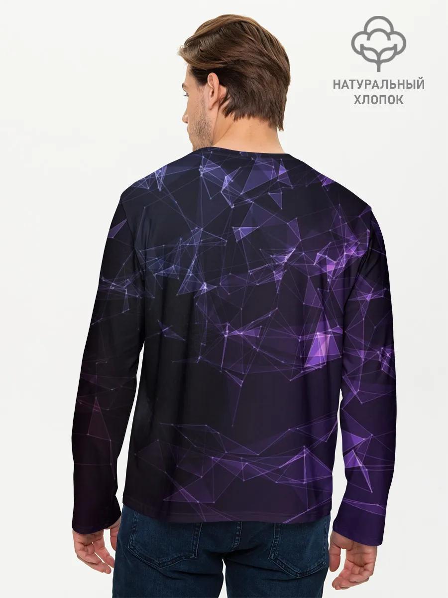 Мужской лонгслив базовый / Абстракция