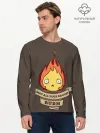 Мужской лонгслив базовый / Burn emotion