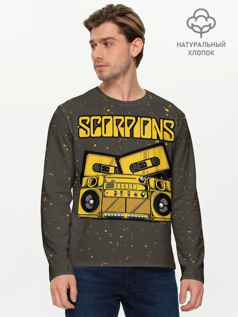 Мужской лонгслив базовый / Scorpions