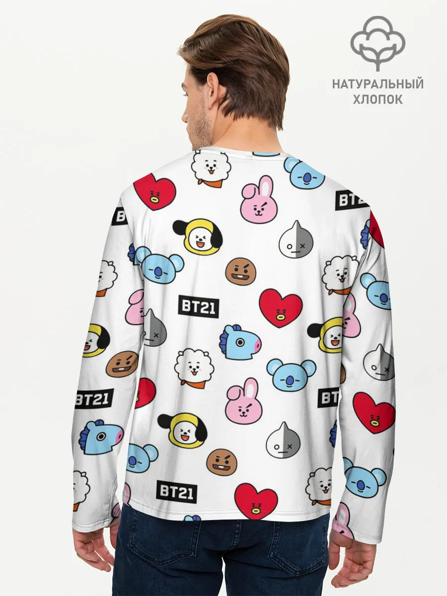 Мужской лонгслив базовый / BTS | БТС | BANGTAN BOYS | BT21