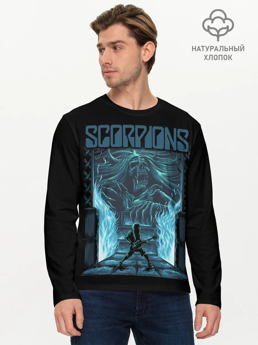 Мужской лонгслив базовый / Scorpions