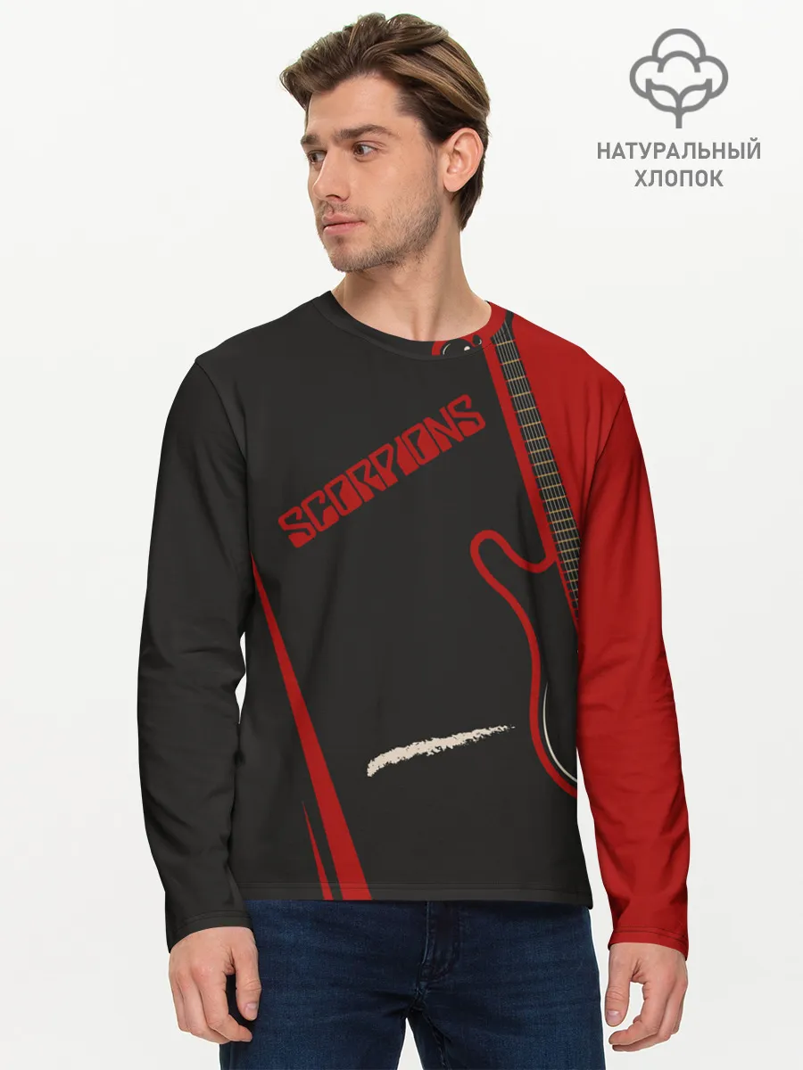 Мужской лонгслив базовый / Scorpions